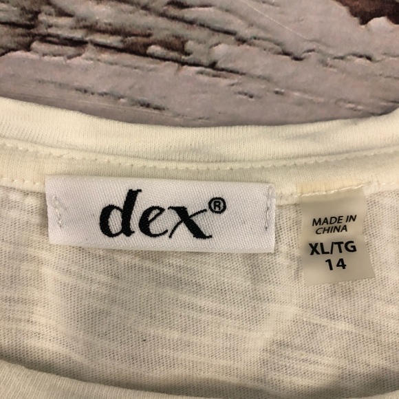 2/5$ Dex Girls T-Shirt Short Sleeve, Size L-XL - Picture 3 of 8